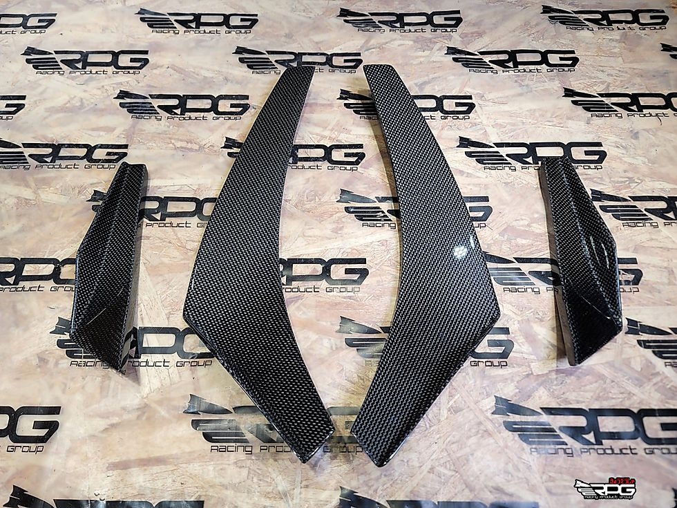 Thumbnail: [NEW] GR/GV - Vacuum Carbon 4 Pieces Bumper Canard Set