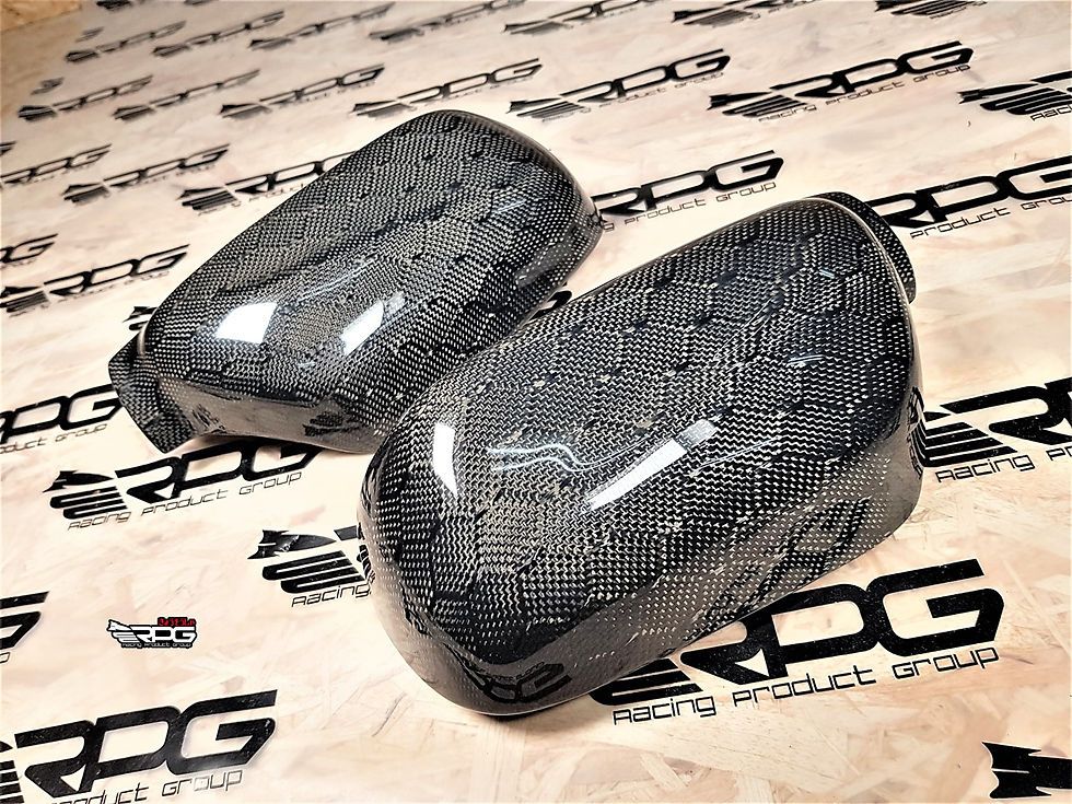 Thumbnail: RoadRage RR Vacuum Honeycomb Carbon Mirror Cover Set