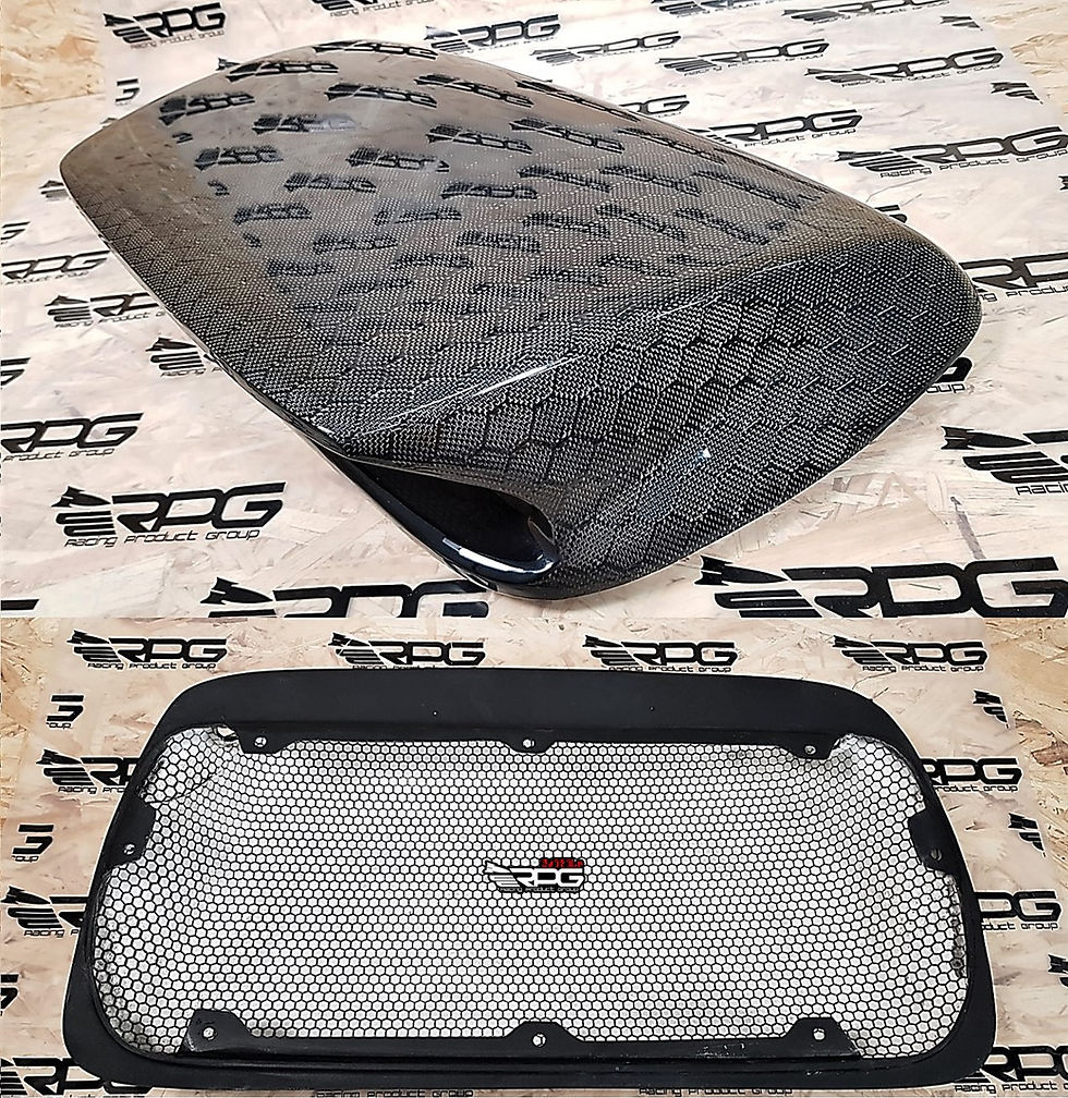 Thumbnail: RPG Large 4" Vacuum Honeycomb Carbon Fiber Hood Scoop Upgrade