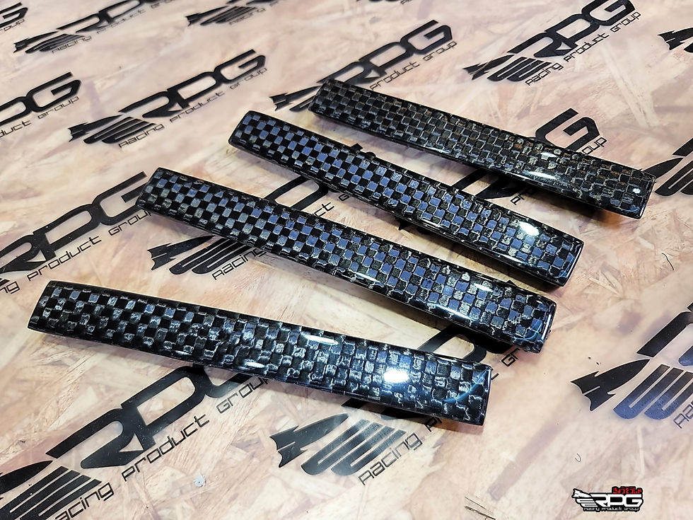 Thumbnail: GG Wagon - Carbon Roof Rail Rack Delete Cover Cap Set