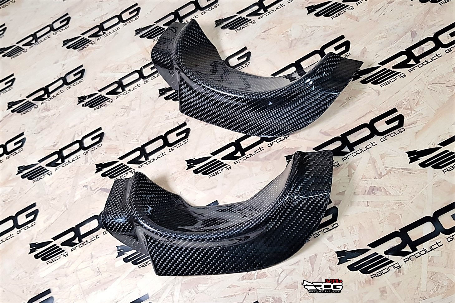 GD Vacuum Carbon Fiber Rear Bumper Exhaust Heat Shield