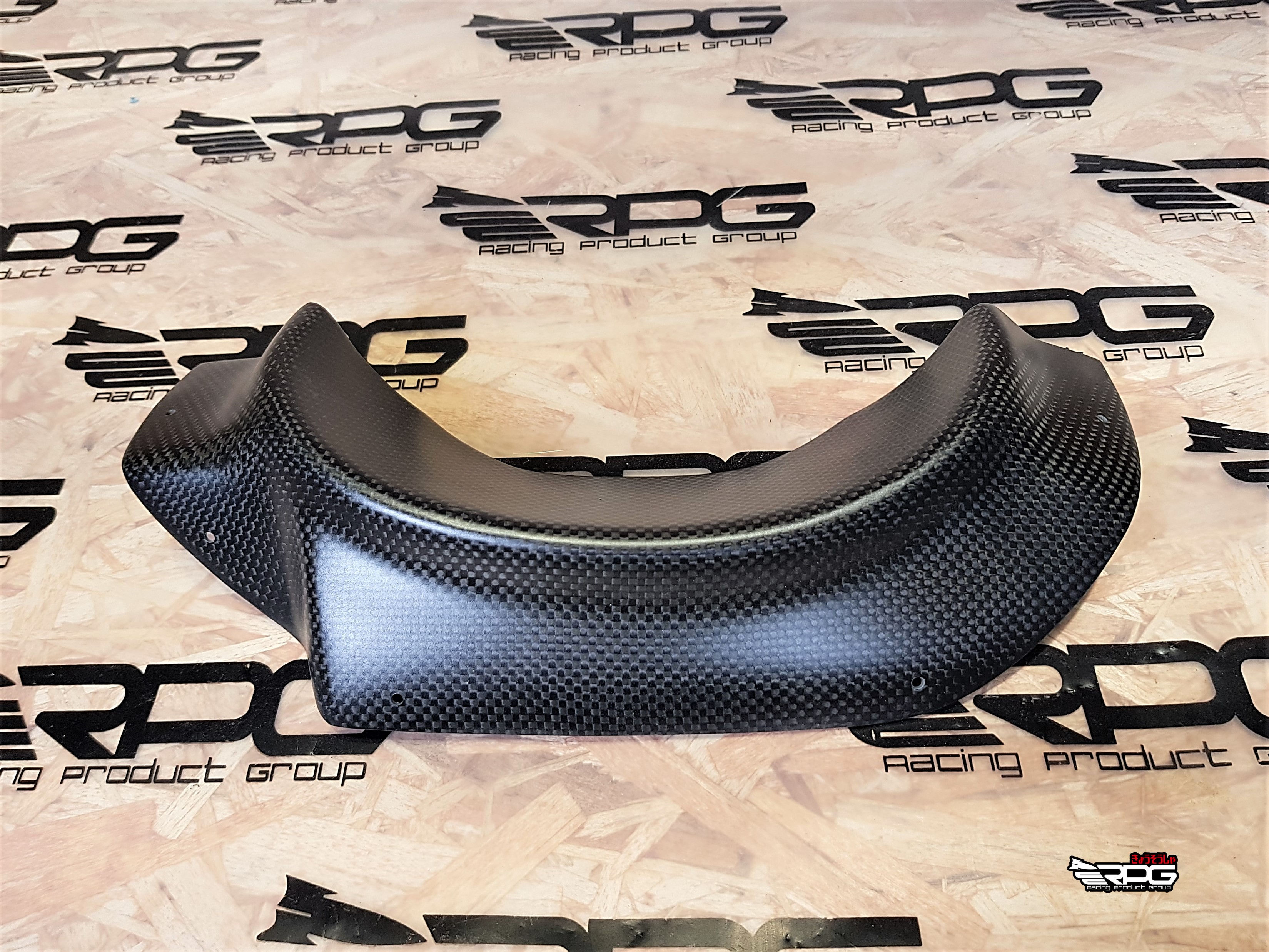 GD Matte Coated Vacuum Carbon Fiber Rear Bumper Exhaust Heat Shield