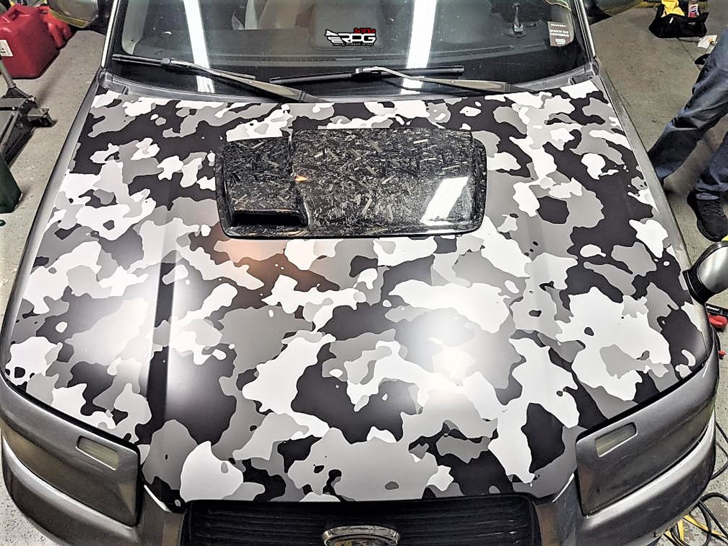 Forester SF / SG - AR 2-Stage Vacuum Carbon Hood Scoop
