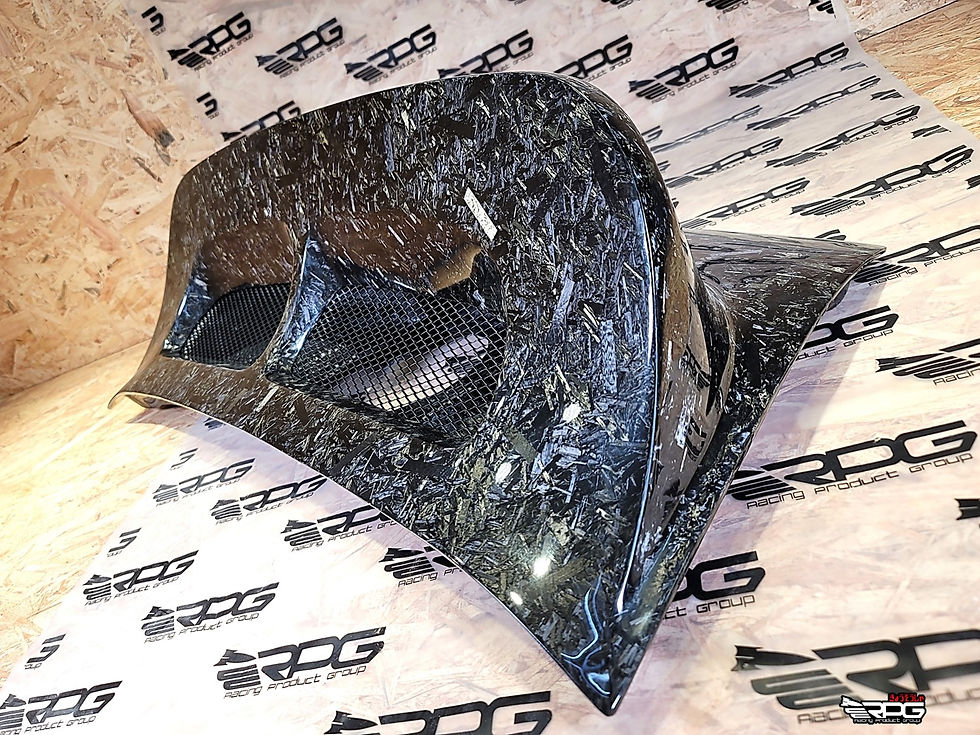 Thumbnail: 997 GT3 Vacuum Carbon Ducktail Sport Engine Lid (Forge Weave Sample)