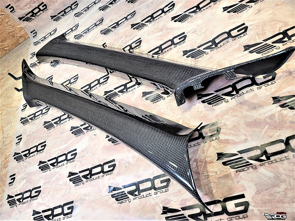 Thumbnail: EVO VII VIII IX - 2pcs Vacuum Carbon A Pillar Trim Set (Replacement)