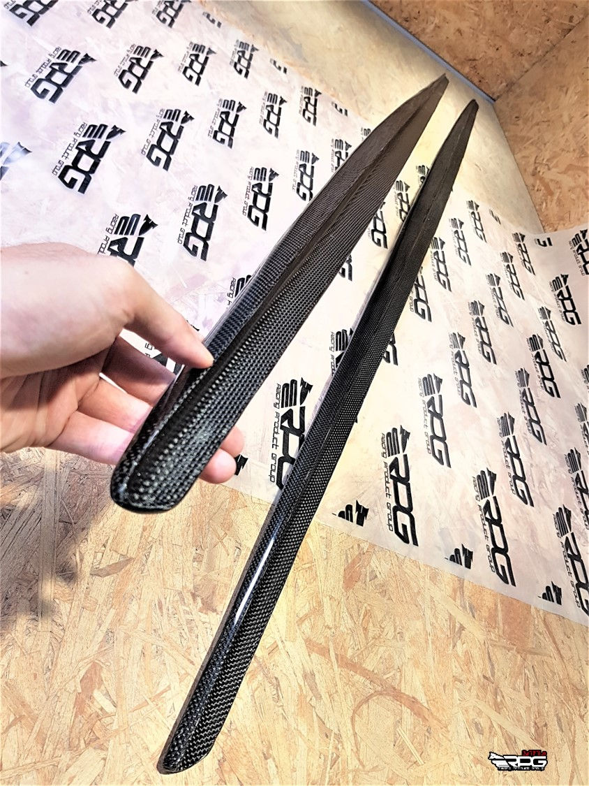 Thumbnail: GR/GV M# Add-on Vacuum Carbon Side Skirt Extension