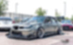 Thumbnail: Vacuum Carbon Fiber 3 Pieces Clip-On Front Bumper Mesh Grill