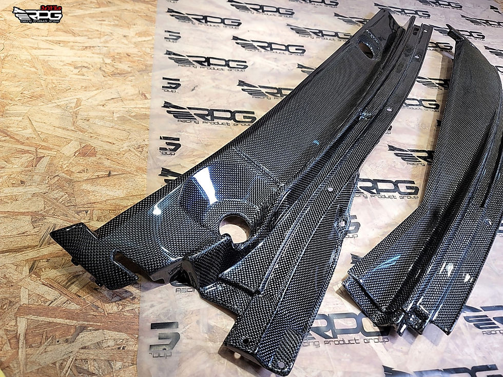 Thumbnail: [NEW] [RHD] Evo VII VIII IX Vacuum Carbon Wiper COWL