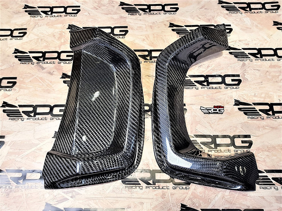 Thumbnail: VA - SS 2.0 Vacuum Carbon Fiber Rear Bumper Heat Shield for Single Exhaust