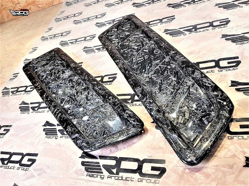 Thumbnail: Road Rage RR-43 Vacuum Forge Weave Carbon Hood Vent Heat Extractor Set
