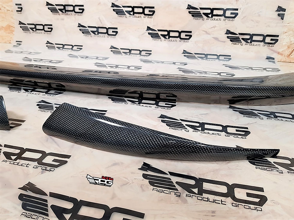 Thumbnail: 3 Pieces Carbon Fiber Rear Trunk Spoiler Wing