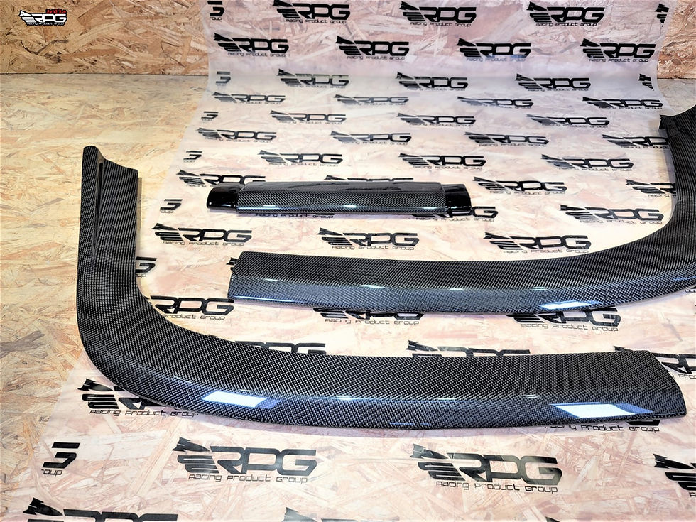 Thumbnail: SS Custom Length Vacuum Carbon Front Lip Extension Kit