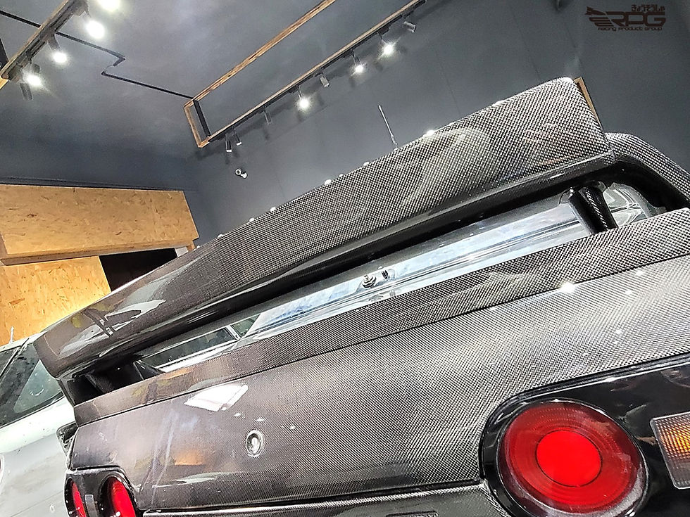 Thumbnail: [New] R32 GTR - RoadRage RR Vacuum Form Carbon Gurney Flap