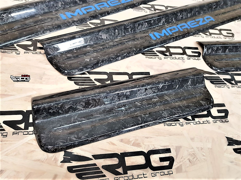 Thumbnail: GC GF - Impreza Color Logo Vacuum Carbon Door Sill Set