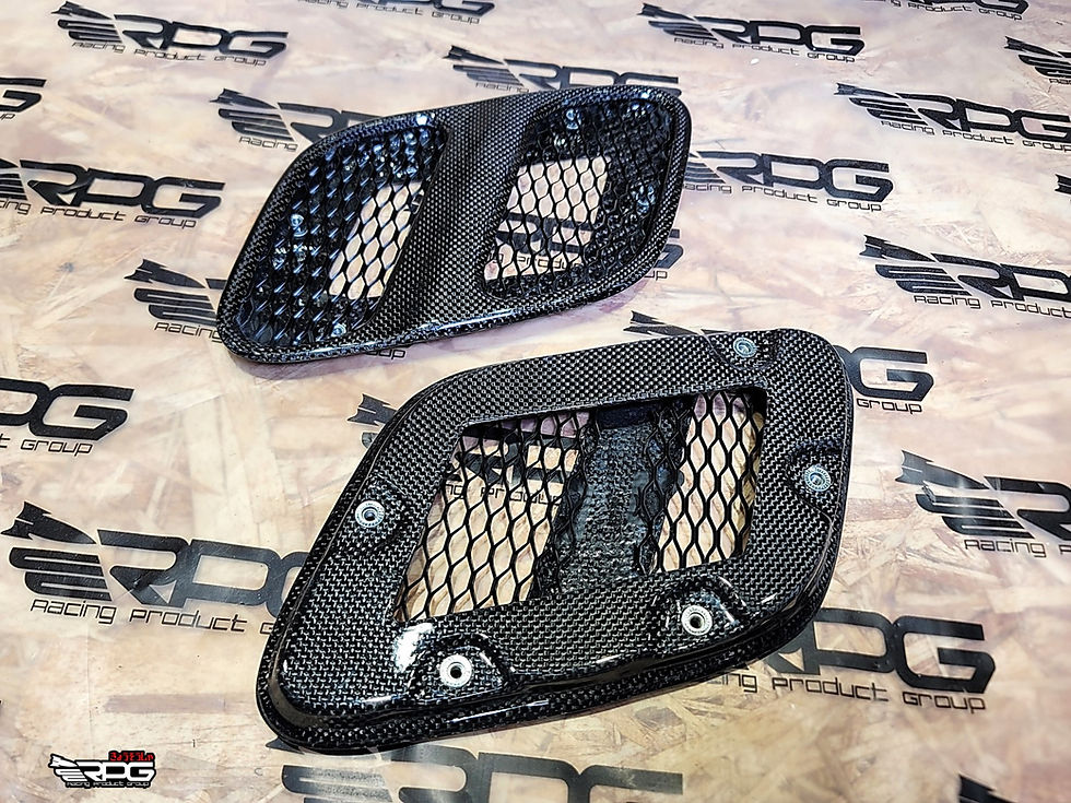 Thumbnail: [NEW] GC8 OEM Factory Style Vacuum Carbon Bonnet Hood Vent Set