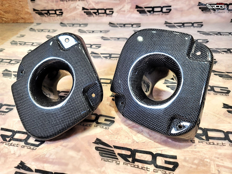 Thumbnail: [New] 97-01 GC8 Bumper Foglight Carbon Type-B Brake Cooling Ducts