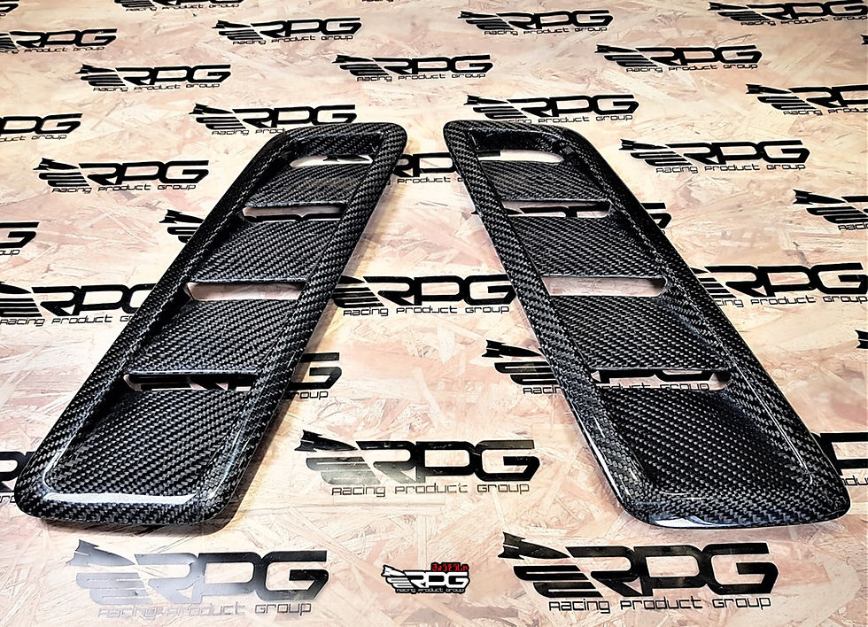 Thumbnail: Road Rage RR-36 Vacuum Carbon Hood Vent Heat Extractor Set