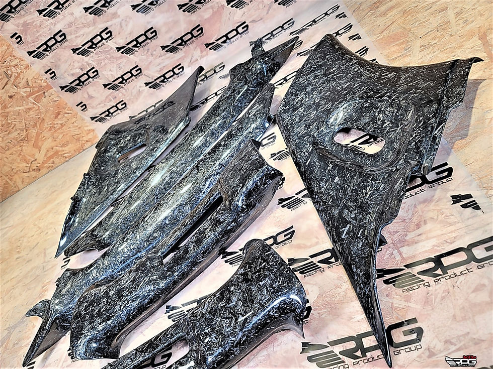 Thumbnail: GD Chassis 2pcs Vacuum Forge Weave Carbon C Pillar Trim Set (Replacement)