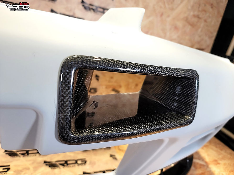 Thumbnail: [New] R32 GTR N1- Vacuum Form Carbon Front Bumper Air Vent Duct