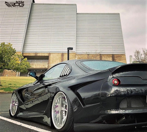 スピルノルーム Supra A80 Vacuum Form Bozo Rear Quarter Window Louver