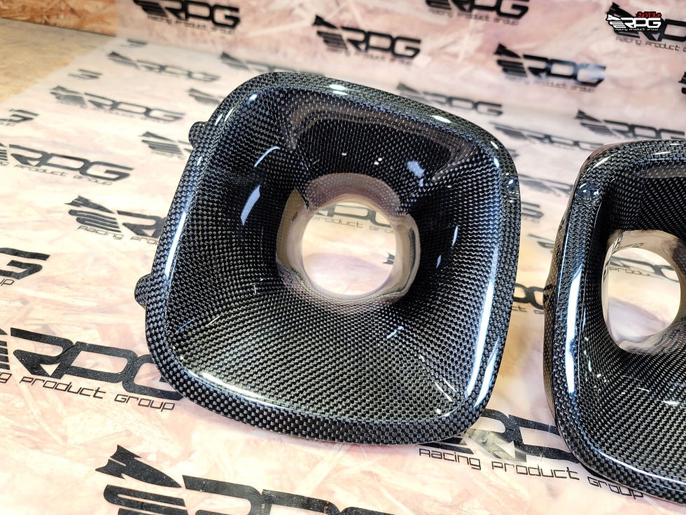 Thumbnail: [New] 97-01 GC8 Bumper Foglight Carbon Type-A Brake Cooling Ducts