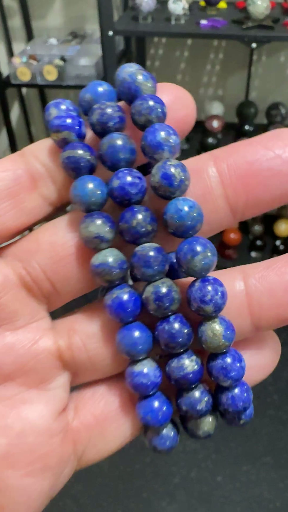 Thumbnail: Lapis Lazuli 8MM bead bracelet sold per piece 
