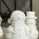 Thumbnail: White Jade Snowman carving set of 4 2.5” tall #christmas 