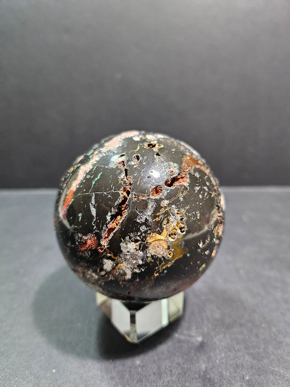 Thumbnail: Ocean Opal Sphere with holder 354grams 63MM diameter 