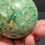 Thumbnail: Variscite sphere with glass holder 64MM diameter 416grams 