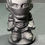 Thumbnail: Black Obsidian unpolished Ironman carving 2.5" tall 