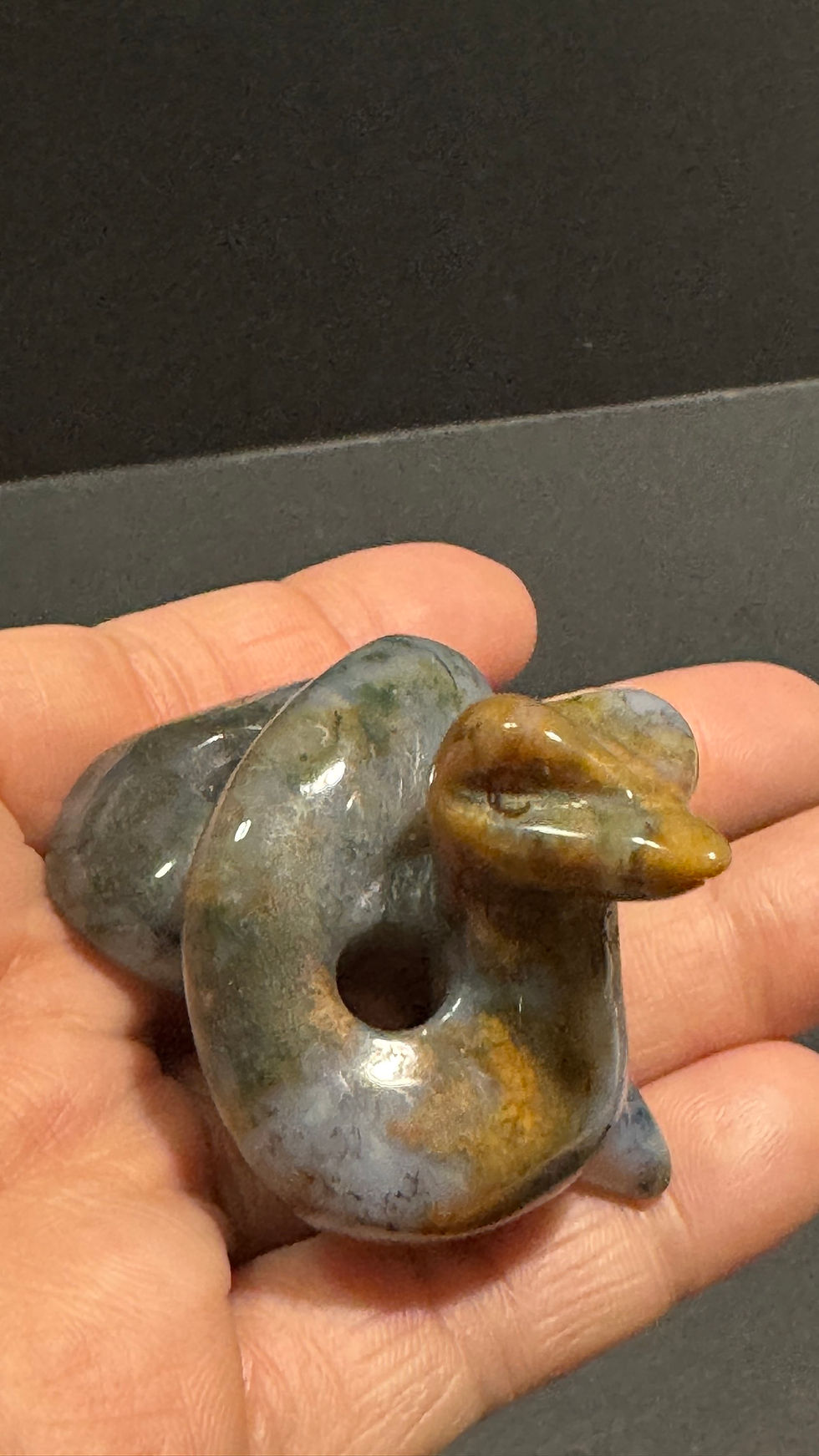 Thumbnail: Ocean Jasper Snake carving