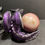 Thumbnail: Pink Banded Onyx Sphere 75MM diameter  + HQ resin Dragon holder 