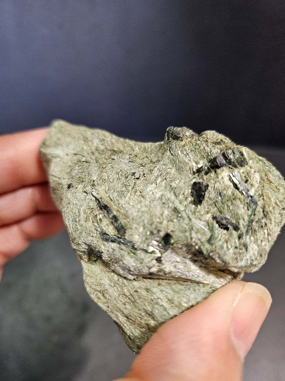 Thumbnail: Green Tourmaline in pyrite 