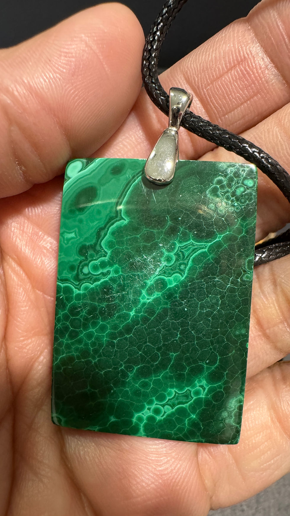 Thumbnail: Chrysocolla large pendant 36grams 