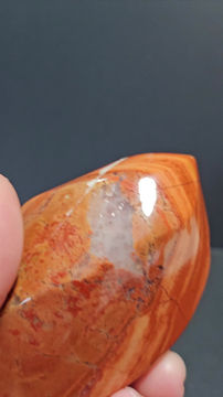 Thumbnail: Red Jasper flame shape carving 380 grams 3.25" tall