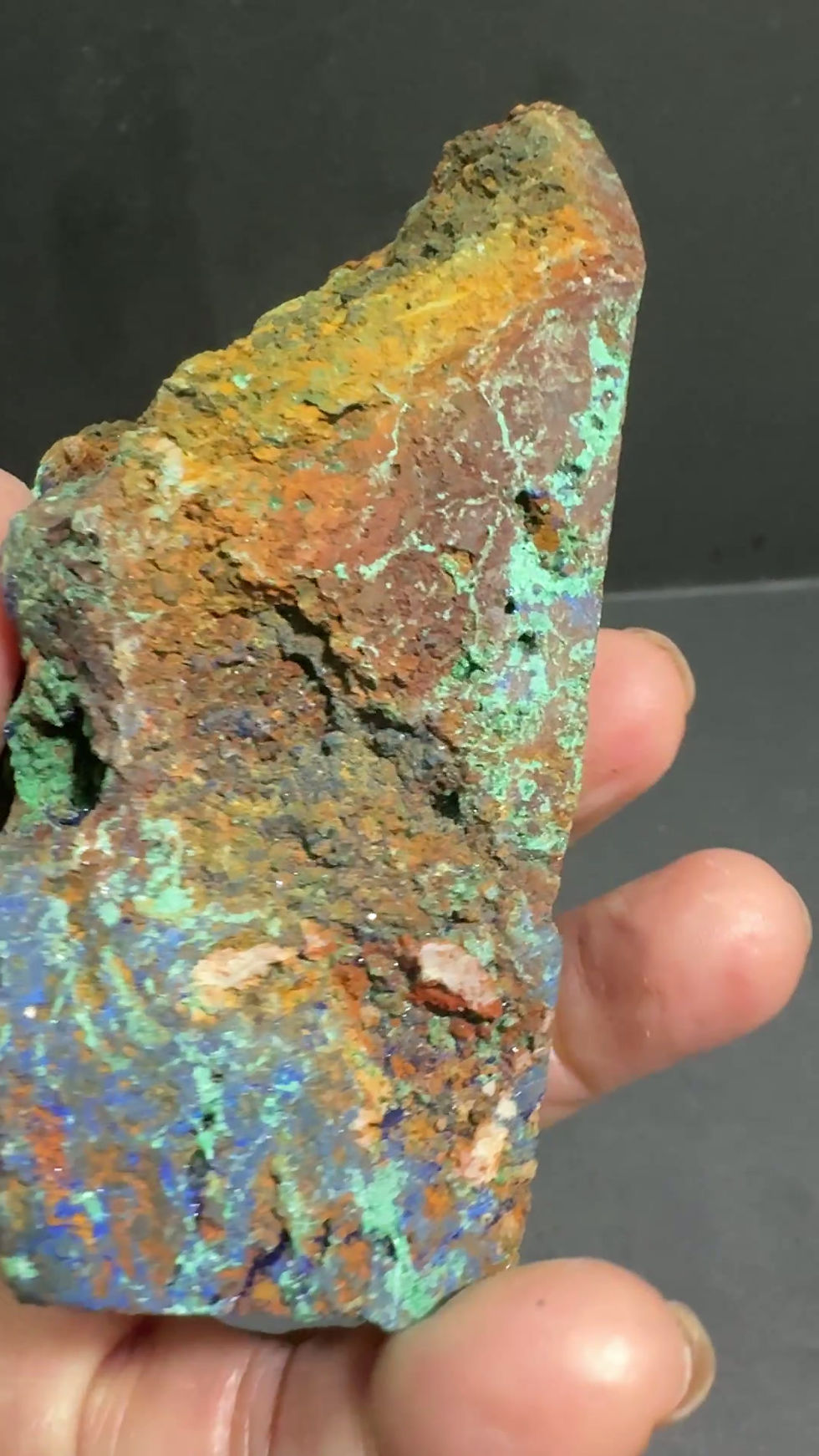 Thumbnail: Azurite Malachite stone 3.8” tall 260 grams 