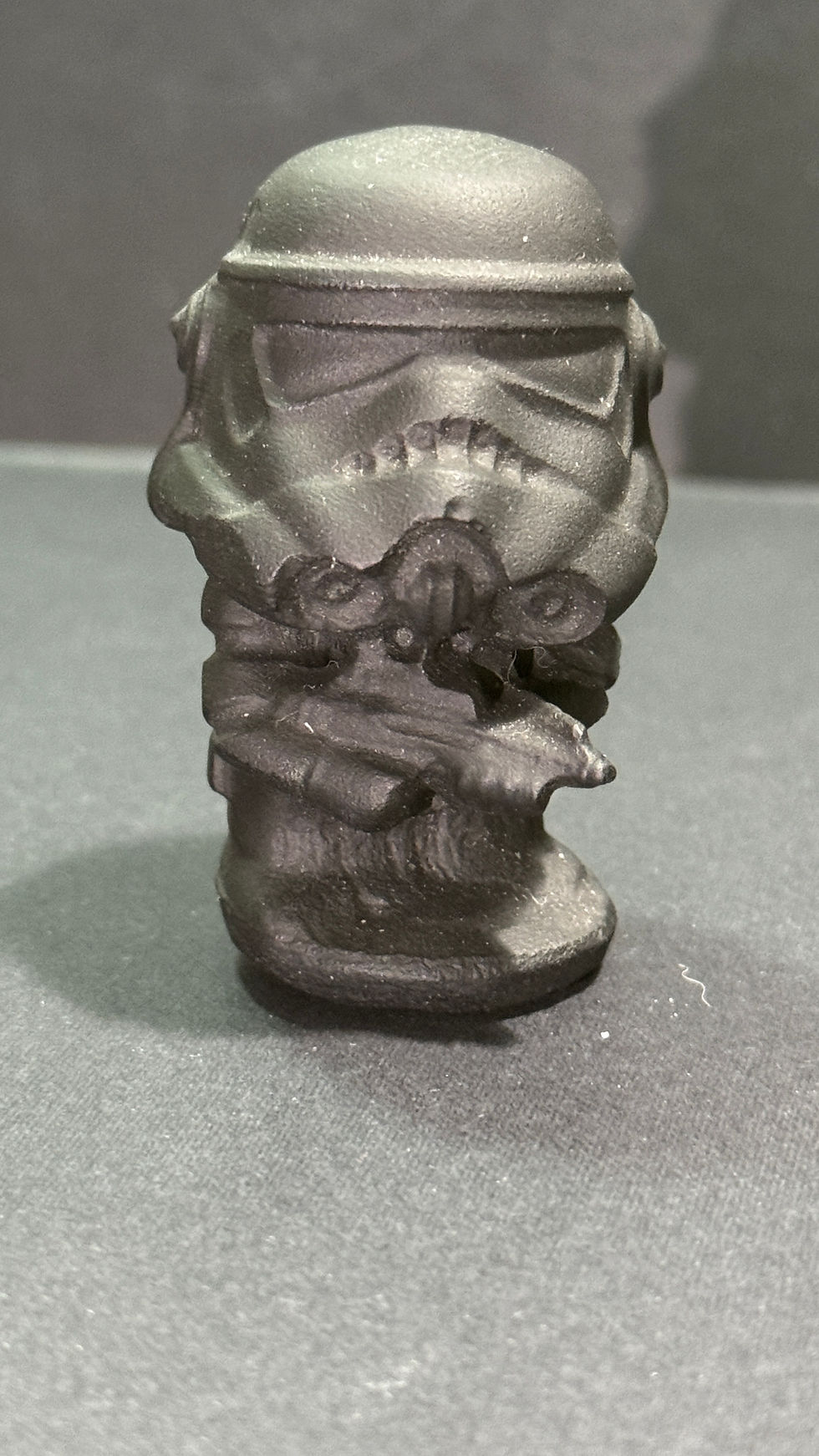 Black Obsidian Storm Trooper carving (unpolished)