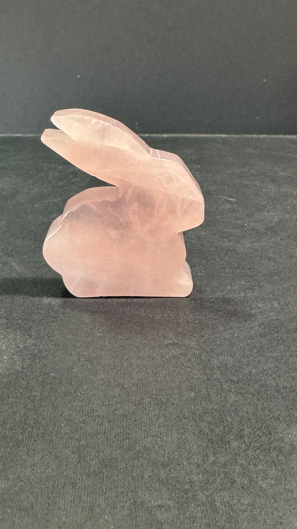 Rose Quartz Rabbit carving