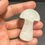 Thumbnail: Milky Clear Quartz mushroom carving 2” tall 