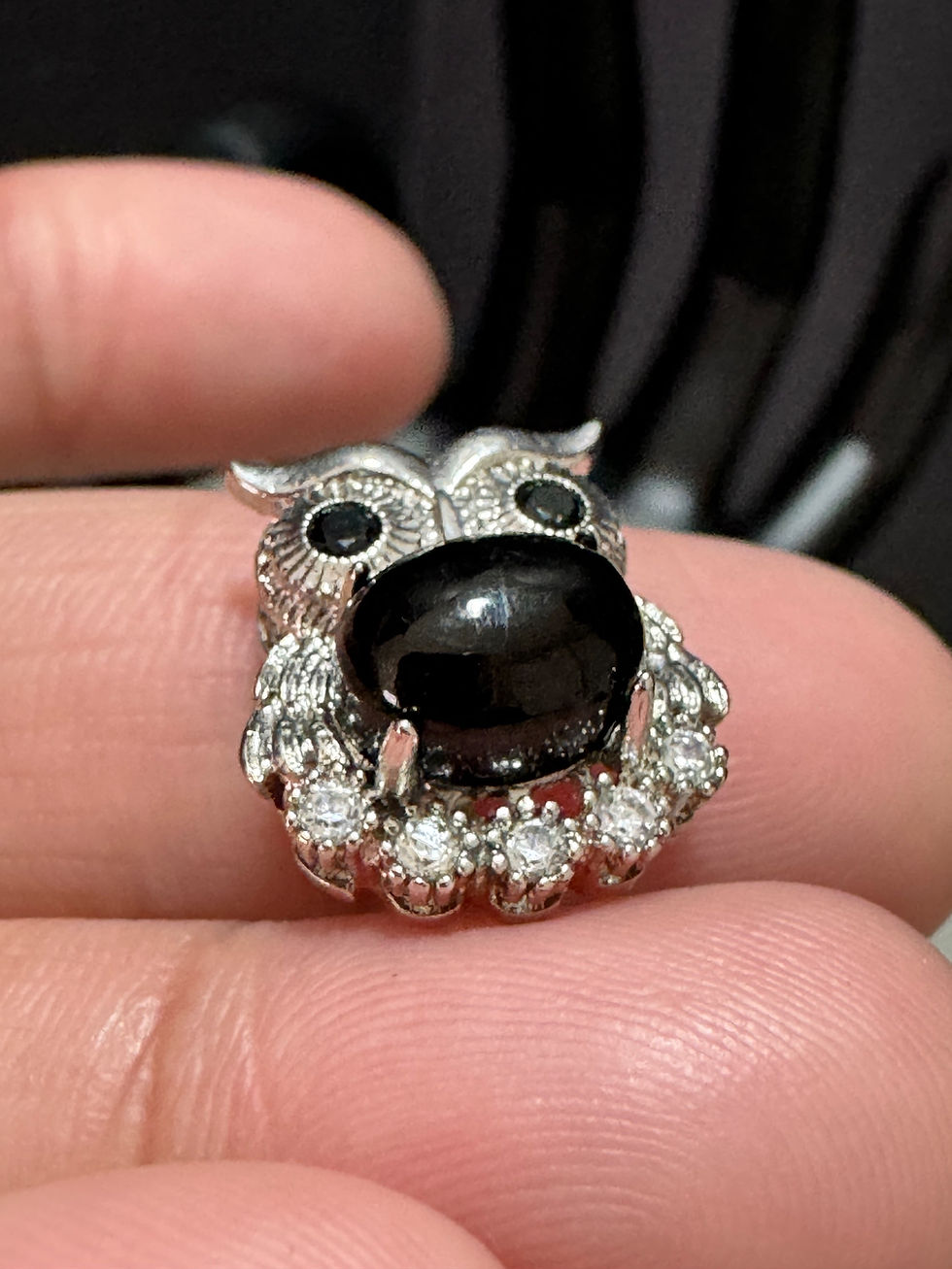 Thumbnail: Hypersthene owl pendant necklace not included 