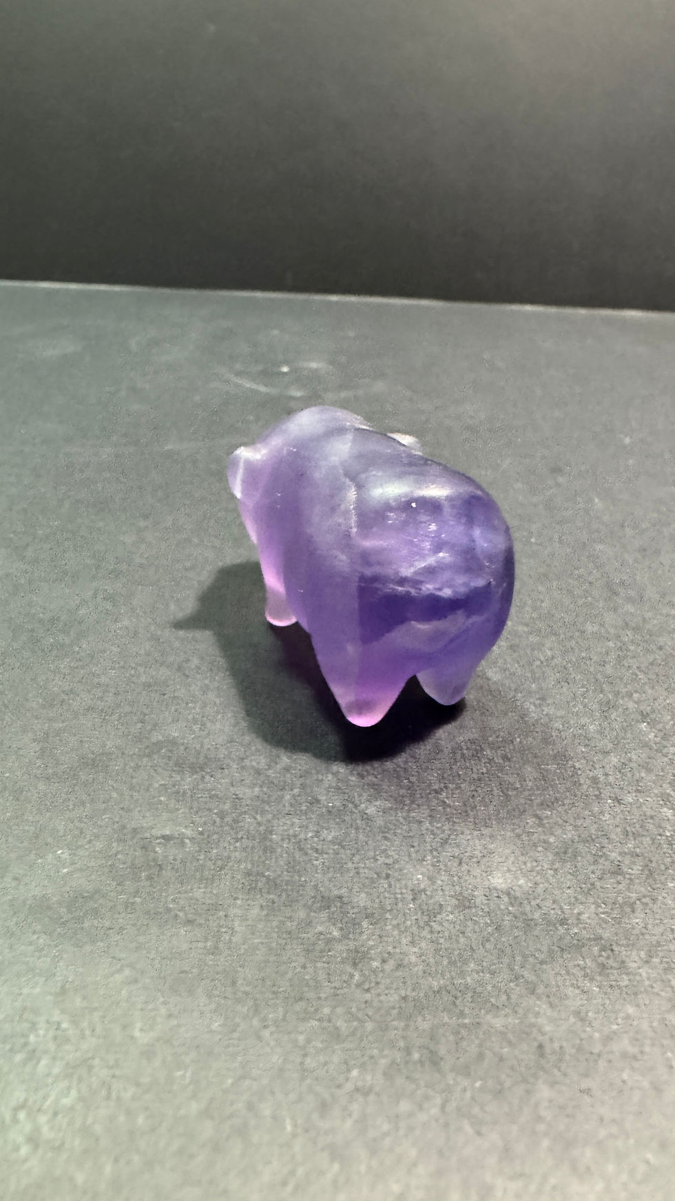 Thumbnail: Purple Fluorite Pig carving 2” long 
