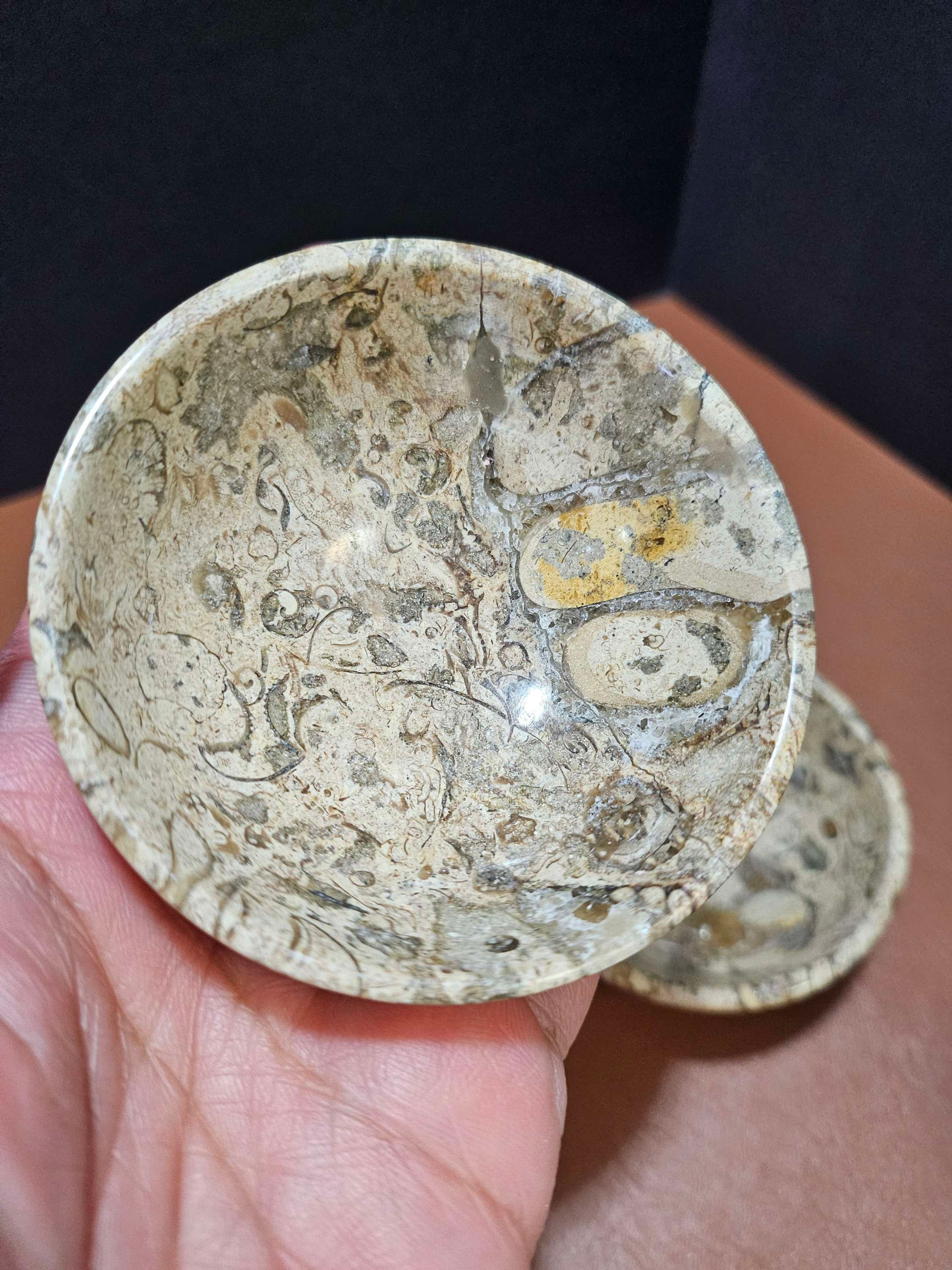 Coral Jasper Bowl 3" diameter sold per piece