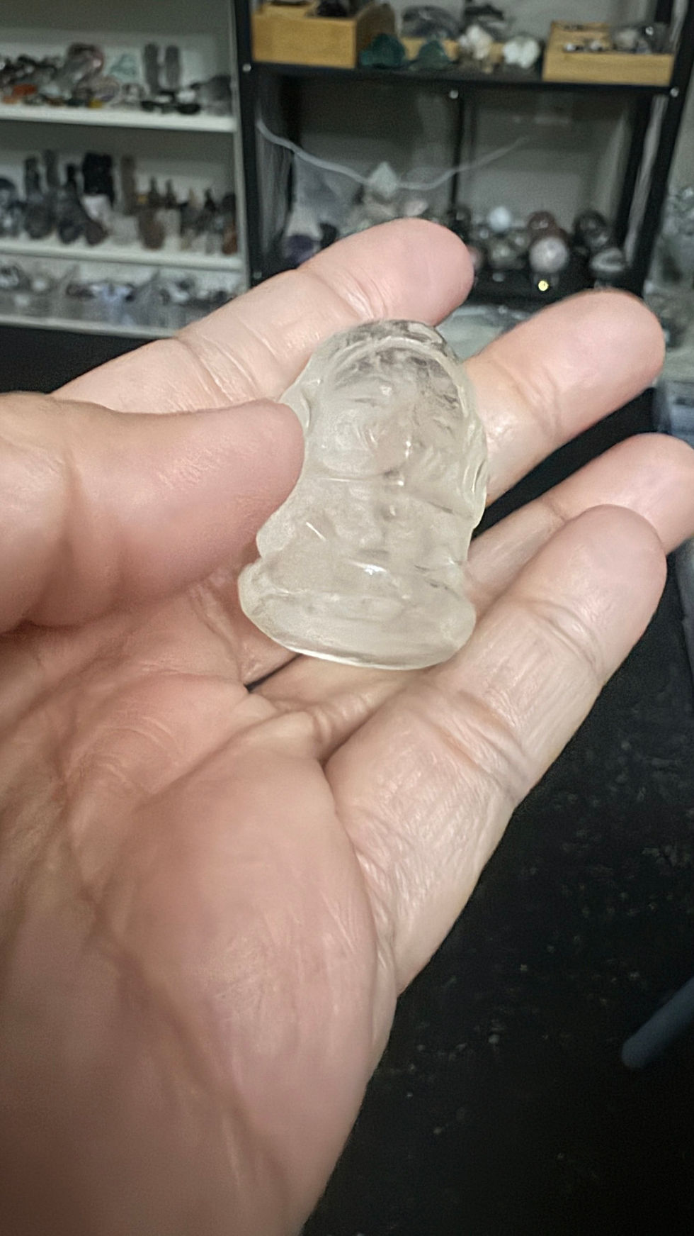 Thumbnail: Clear Quartz Ganesha carving 
