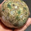 Thumbnail: Green Cherry Jasper sphere with holder 64MM diameter 331 grams 