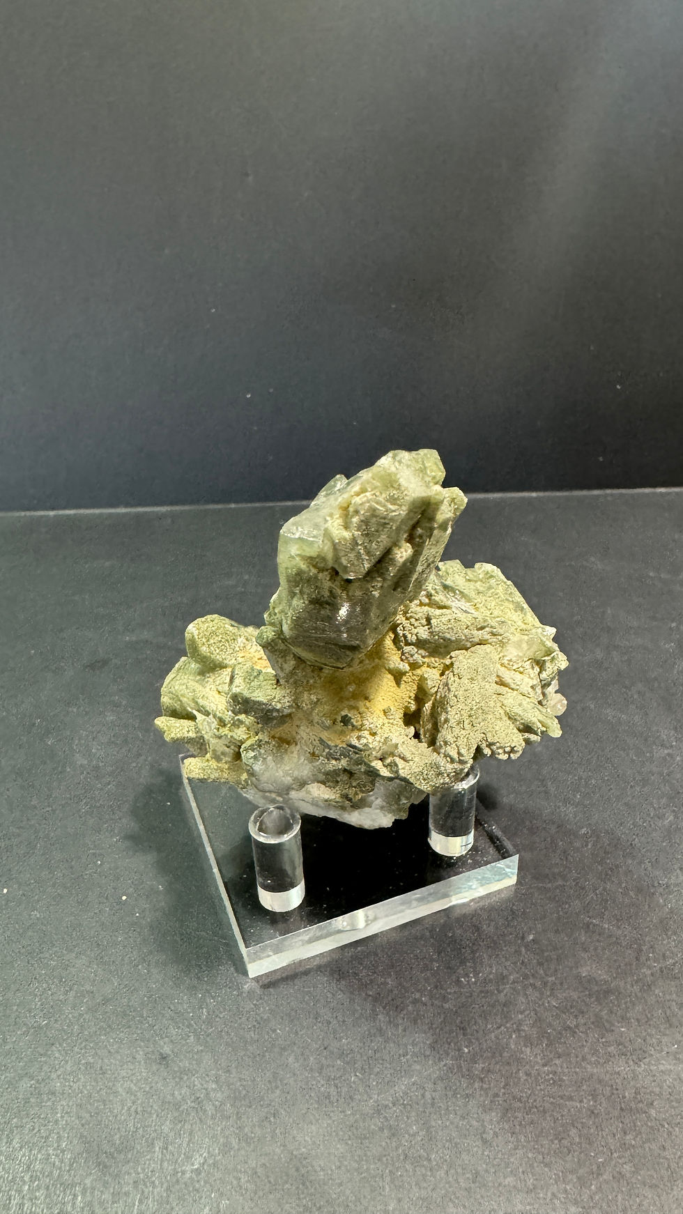 Thumbnail: Chlorite Quartz with holder 160grams 4.5” tall