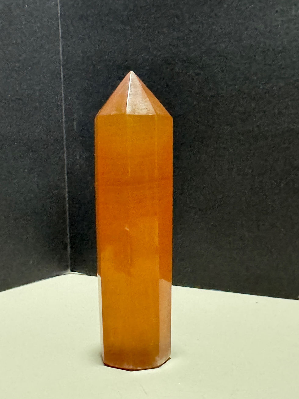 Thumbnail: Honey Calcite tower from Pakistan 4” tall 125 grams 