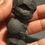 Thumbnail: Black Obsidian unpolished Captain America carving 2.3" tall 
