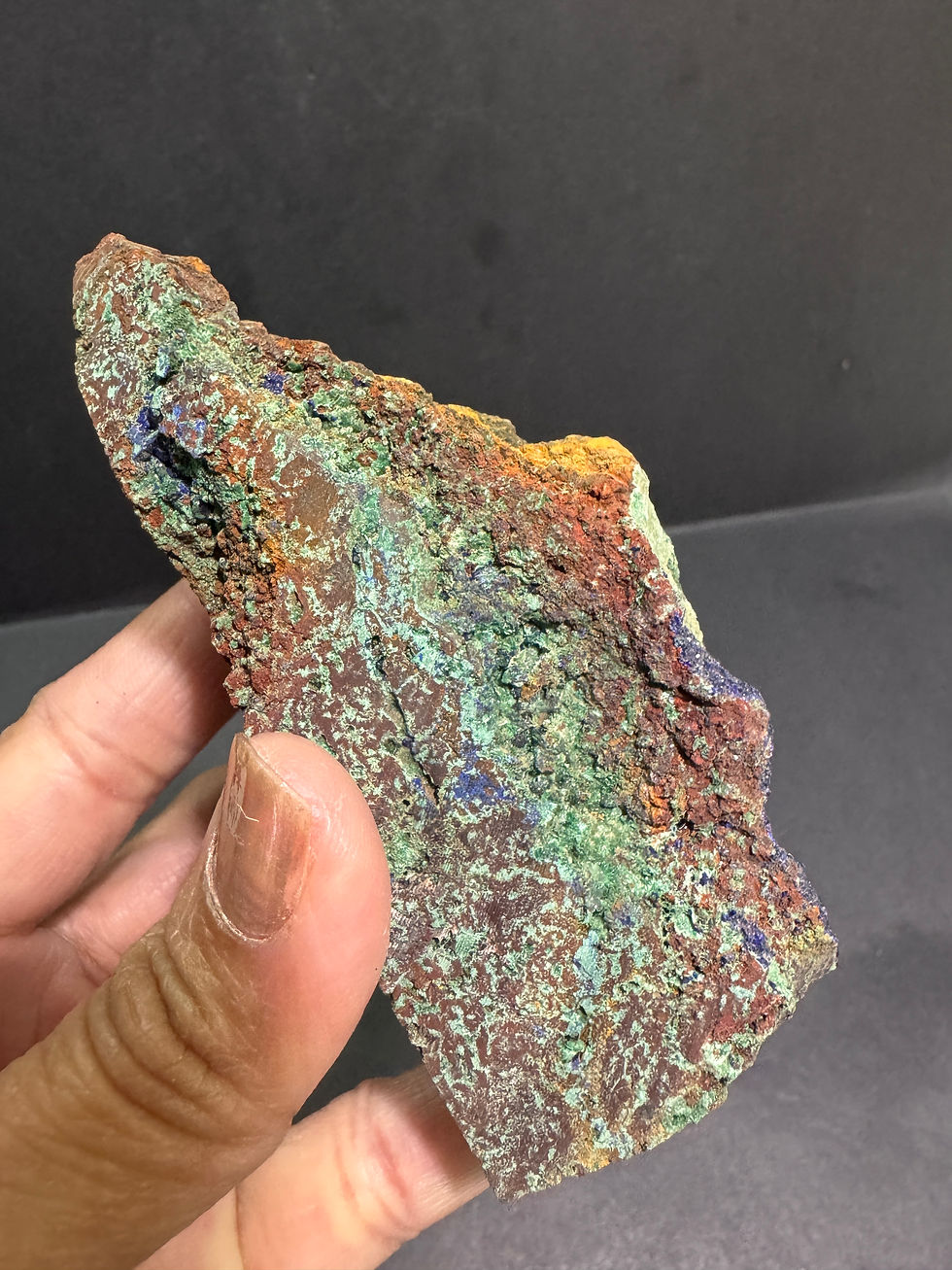 Thumbnail: Azurite Malachite stone 3.8” tall 260 grams 