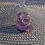 Thumbnail: 1 mini owl carving purple fluorite