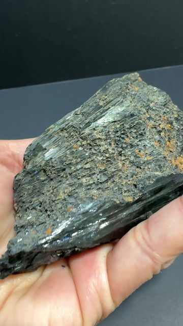 Thumbnail: Vivianite with holder 241 grams 